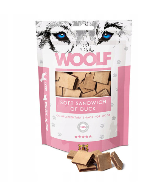 Przysmaki z mięsa kaczki i dorszem Woolf 104-1011 100 g