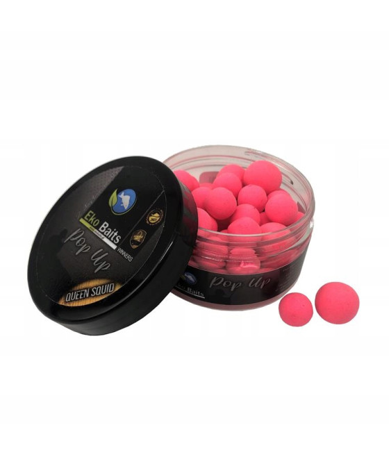 Kulki Eko Baits Pop Up Queen Squid - Truskawka & Squid 12/15mm (100ml)