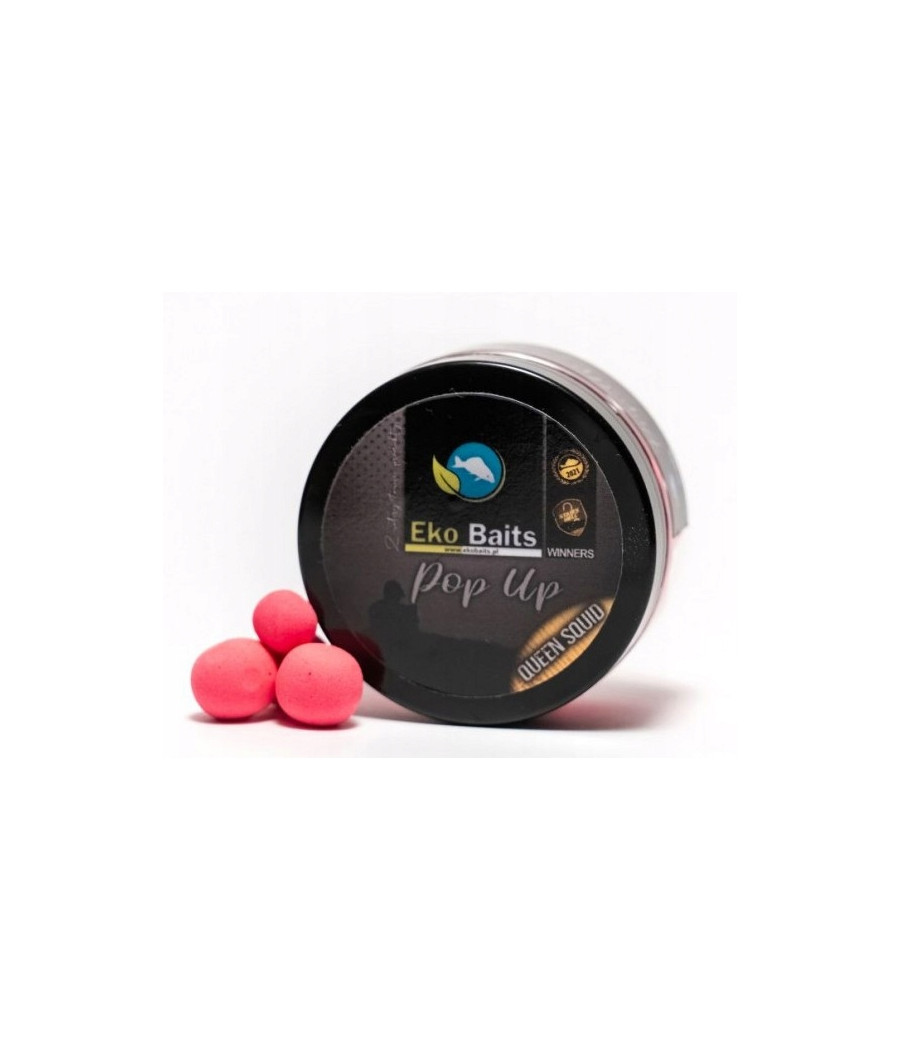 Kulki Eko Baits Pop Up Queen Squid - Truskawka & Squid 12/15mm (100ml)
