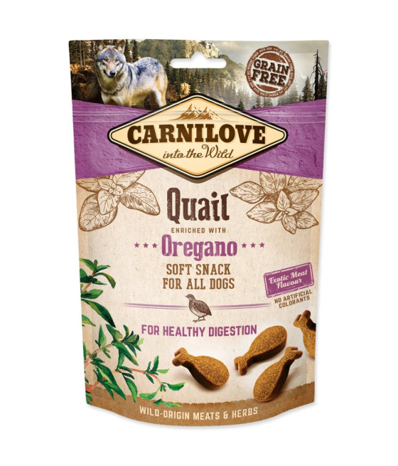 Smakołyki Carnilove przepiórka z oregano 200 g