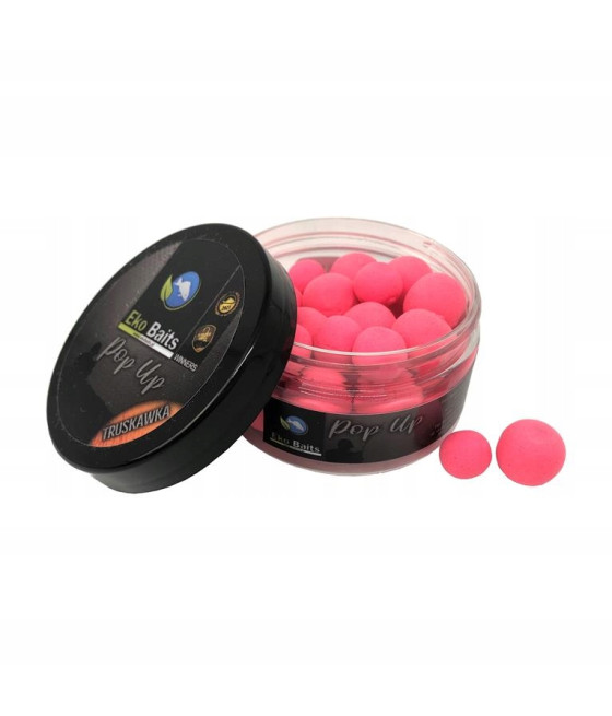 Kulki Eko Baits Pop Up - Truskawka 12/15mm (100ml)