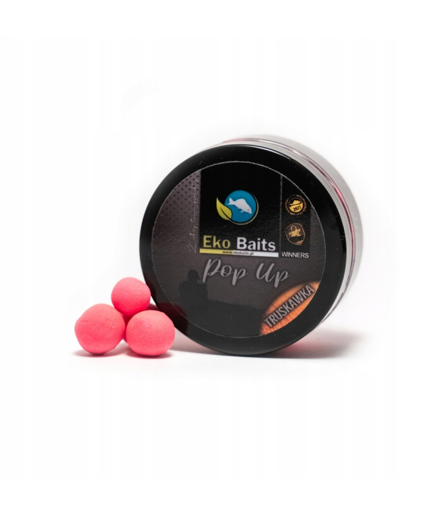 Kulki Eko Baits Pop Up - Truskawka 12/15mm (100ml)
