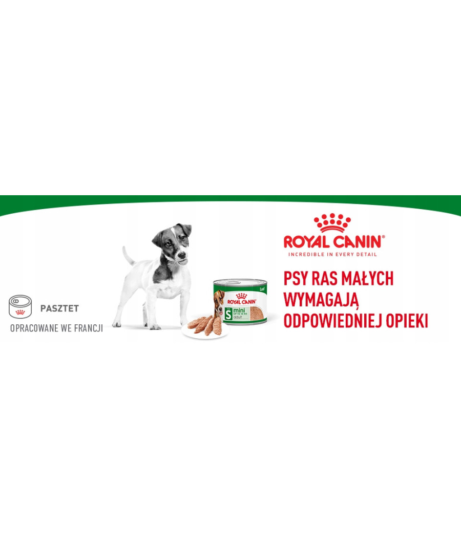 Royal Canin Pasztet 195g - Mini Adult | Rasy Małe, Dorosłe Psy