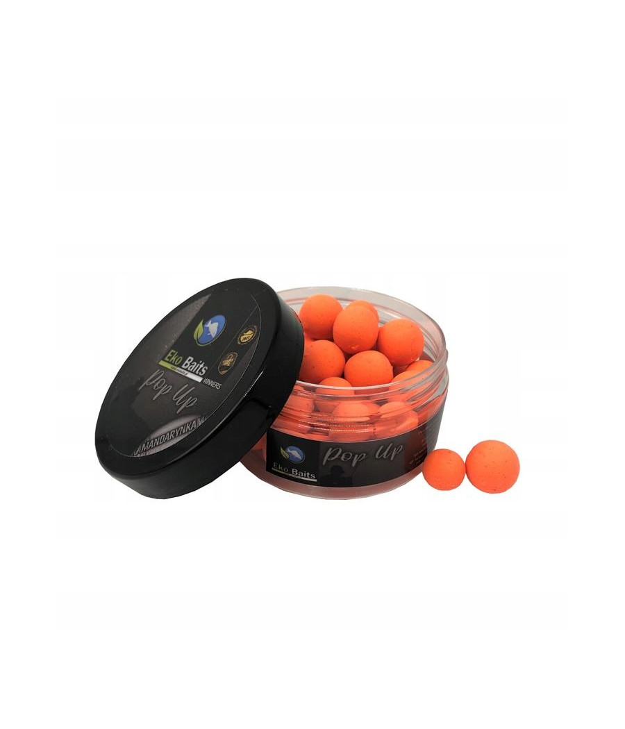 Kulki Eko Baits Pop Up - Mandarynka 12/15mm (100ml) Kulki Eko Baits Pop Up - Mandarynka 12/15mm (100ml)