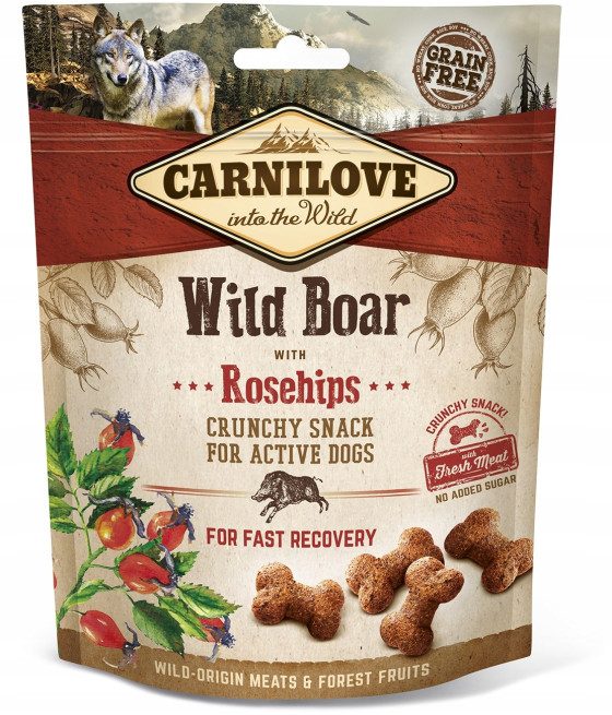 Przysmak dla psa Carnilove Wild Boar with Rosehips 200 g