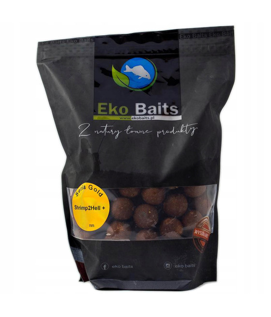 Kulki Zanętowe Karpiowe Eko Baits Gold Shrimp2Hell 20mm 900g