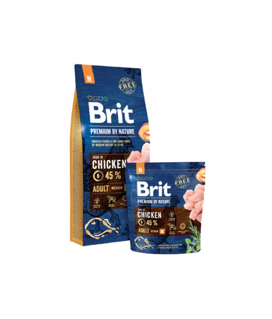 BRIT PREMIUM BY NATURE ADULT MEDIUM 1KG