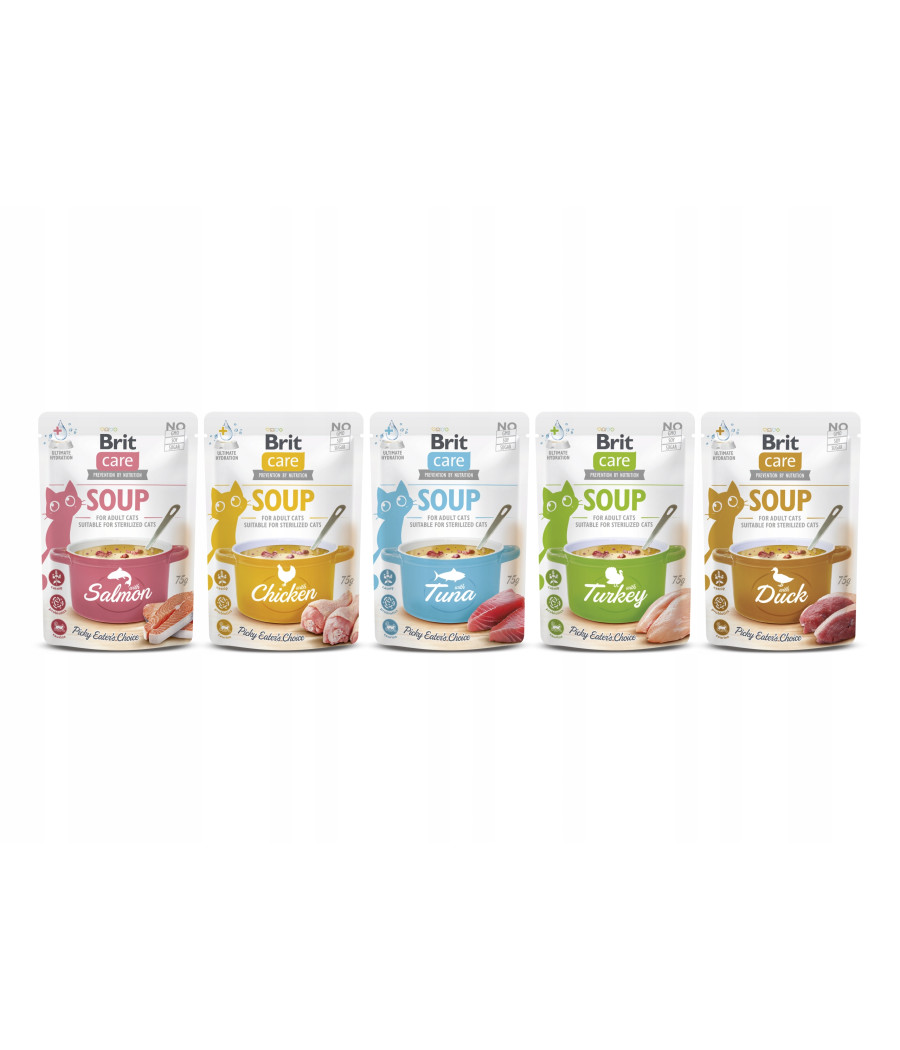 BRIT CARE CAT SOUP TURKEY ZUPA KARMA NAPÓJ DRINK DLA KOTA INDYK 75g