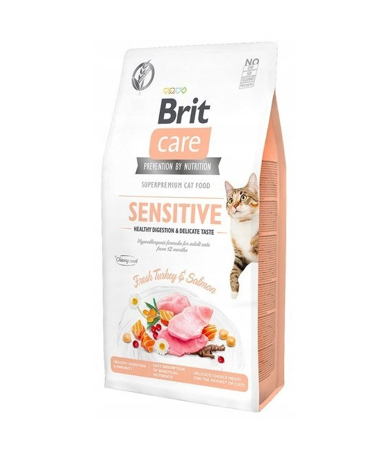 Brit Care Cat Sensitive Indyk łosoś 400g