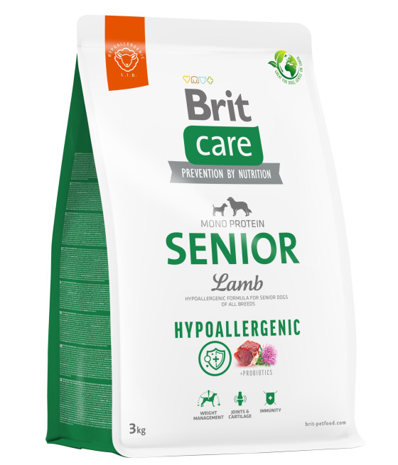 Brit CARE Hypoallergenic Senior Lamb Sucha Karma Dla Psa 3kg