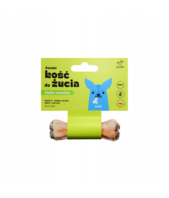 AZANKI Kość z insektami i miętą MINI 10cm