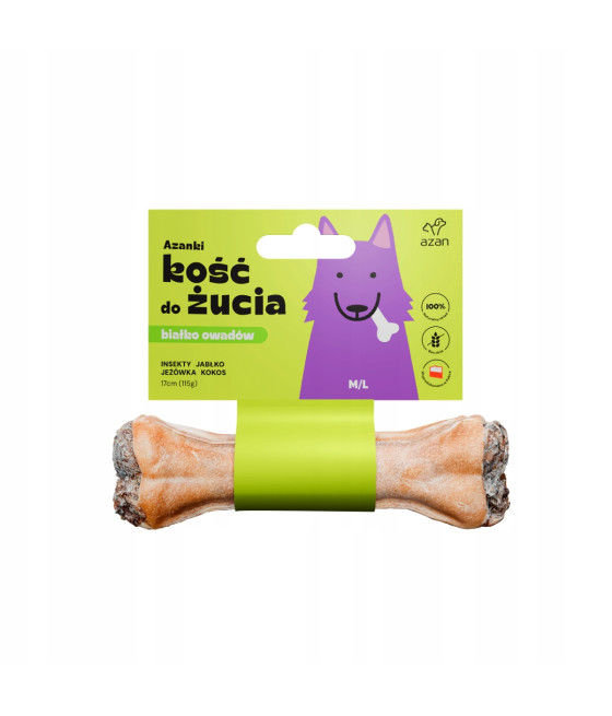 AZANKI Kość z insektami i kokosem M/L 17cm