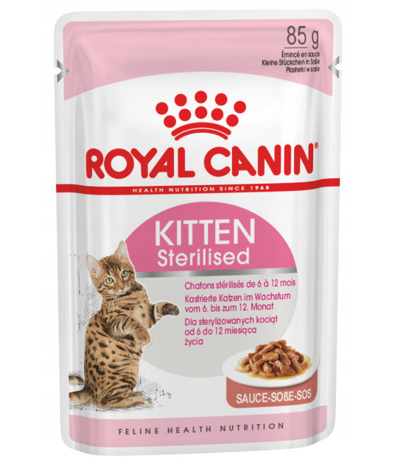 Royal Canin Kitten 85g sterilised w sosie / Mokra karma