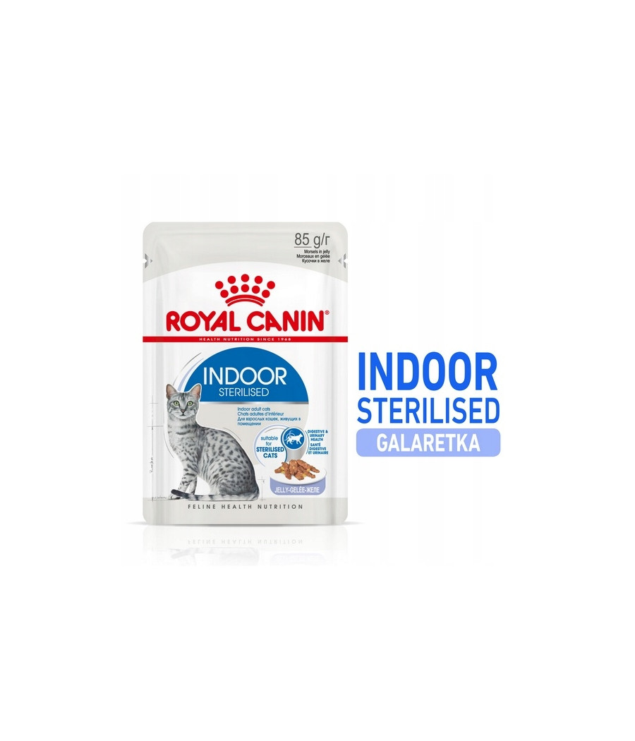 Royal Canin Indoor Sterilised Jelly saszetka 85 g Royal Canin Indoor Sterilised Jelly saszetka 85 g