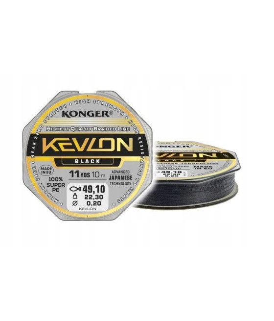 PLECIONKA KEVLON BLACK X4 0,25/10 KONGER