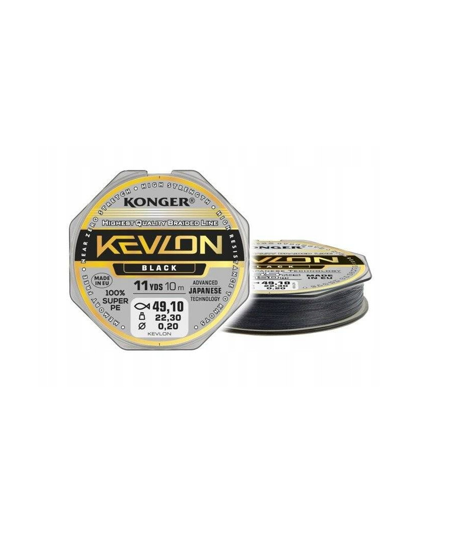 PLECIONKA KEVLON BLACK X4 0,25/10 KONGER PLECIONKA KEVLON BLACK X4 0,25/10 KONGER