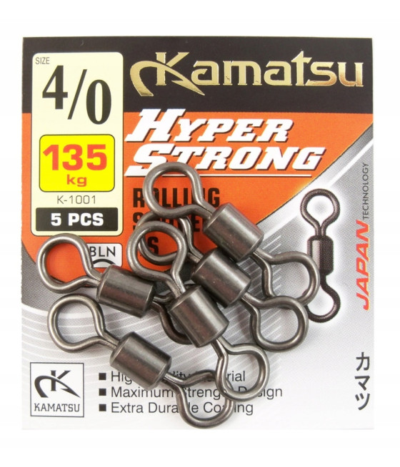 krętlik K-1001 hyper strong 4/0/135kg konger