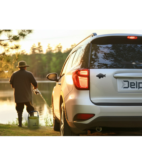 Naklejka 3D Delphin CARP czarny