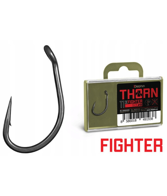 Haczyki Karpiowe Delphin Thorn Fighter roz. 6 / 11szt.