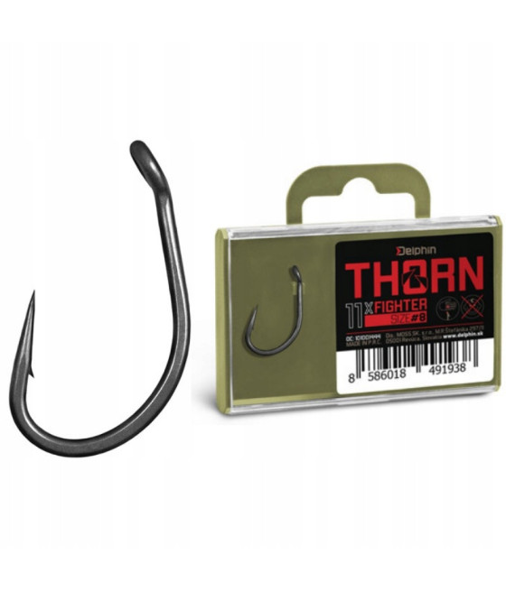 Haczyki Karpiowe Delphin Thorn Fighter roz. 6 / 11szt.
