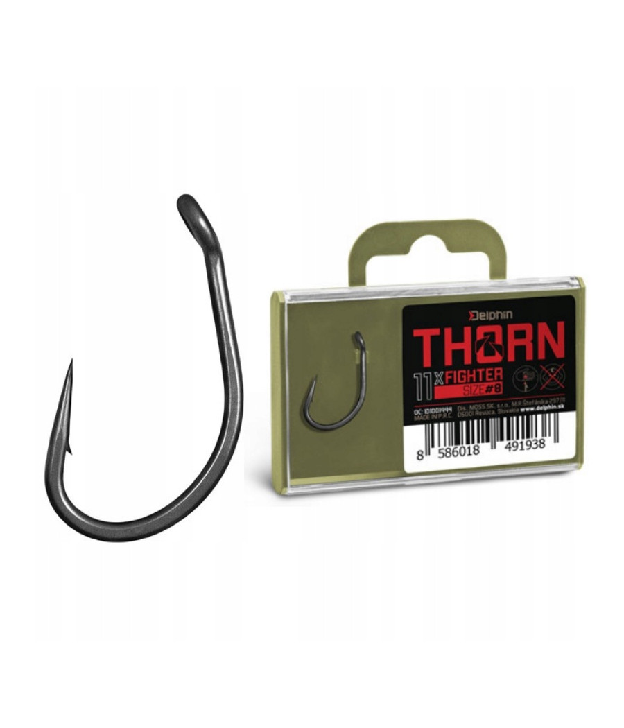 Haczyki Karpiowe Delphin Thorn Fighter roz. 6 / 11szt.
