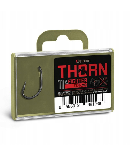 Haczyki Karpiowe Delphin Thorn Fighter roz. 6 / 11szt.