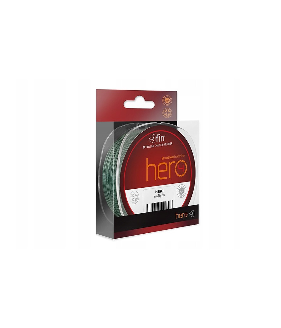 Plecionka Delphin HERO zielony 9,1kg 300m Plecionka Delphin HERO zielony 9,1kg 300m