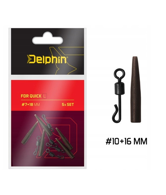 Zestaw Delphin FDR Quick / Set 5szt rozm.S 10+16mm