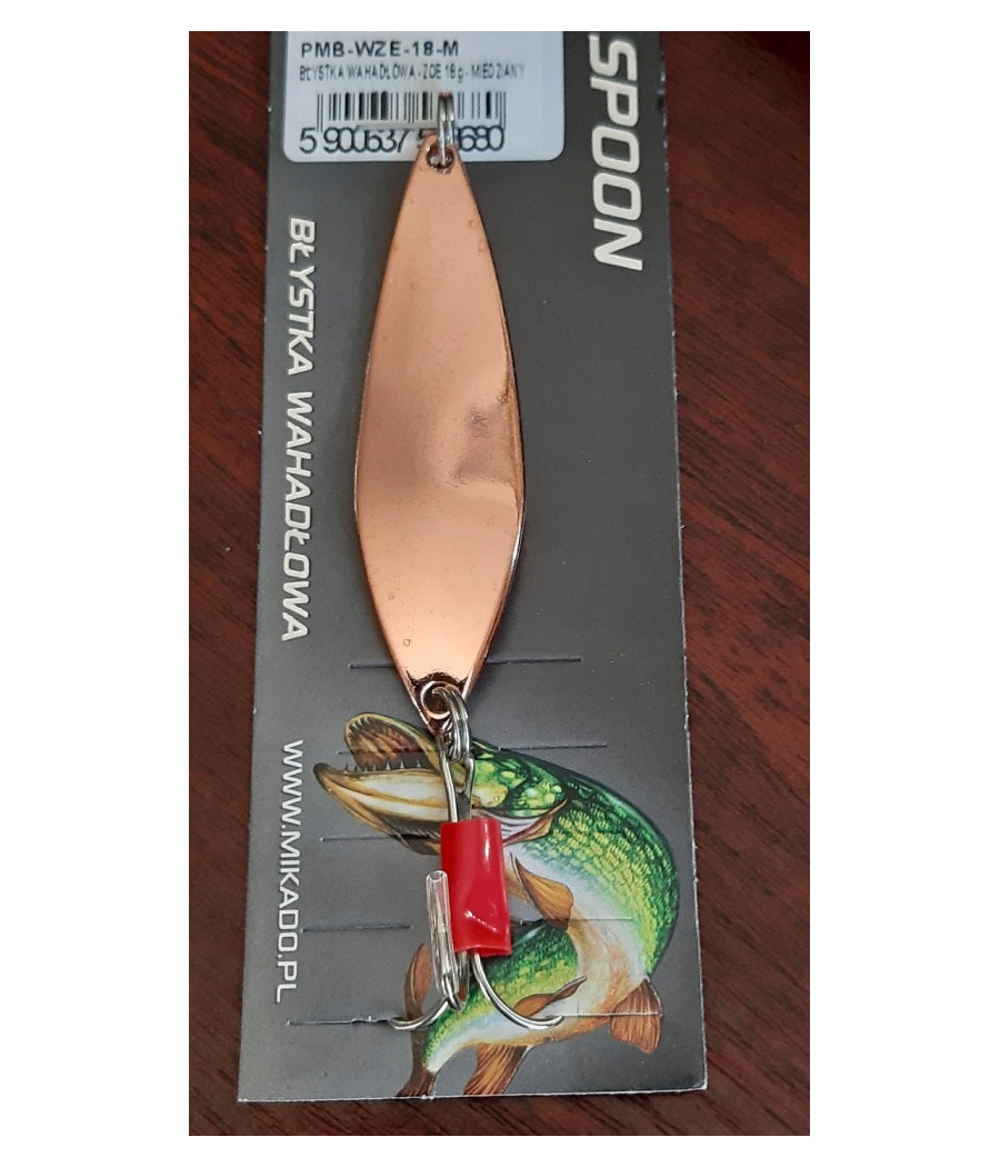 BŁYSTKA WAHADŁOWA - ZOE 18g - MIEDZIANA MIKADO BŁYSTKA WAHADŁOWA - ZOE 18g - MIEDZIANA MIKADO