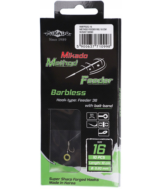 PRZYPON METHOD FEEDER GUMKA BZ HAK 18/0,18m MIKADO
