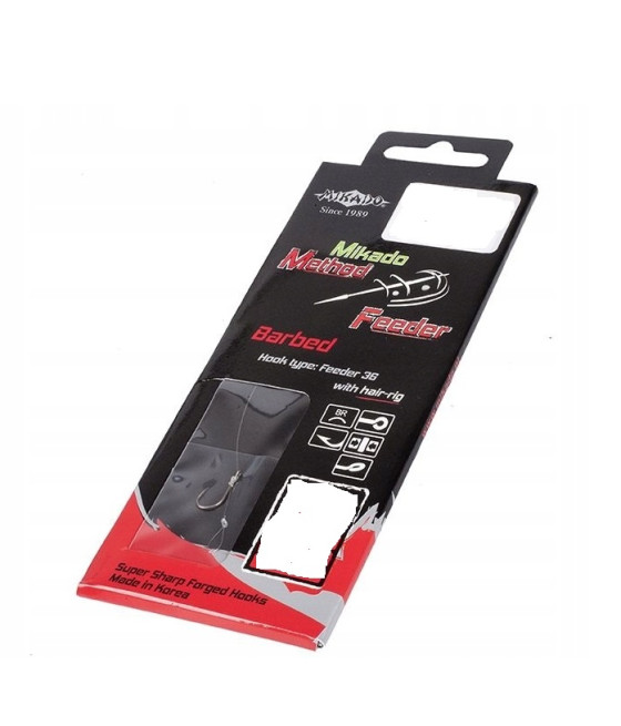 PRZYPON METHOD FEEDER Z WŁOSEM HAK 8/0,25m MIKADO