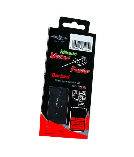 PRZYPON METHOD FEEDER Z WŁOSEM HAK 10/0,23m MIKADO