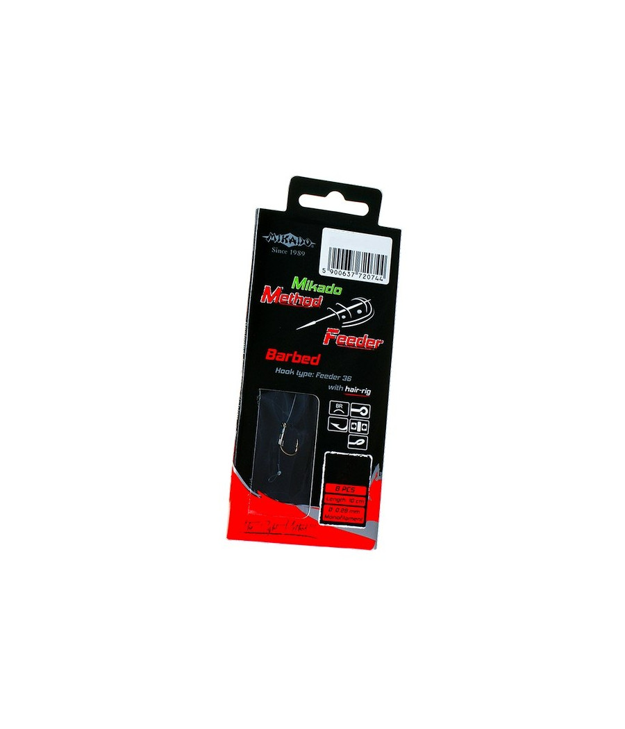 PRZYPON METHOD FEEDER Z WŁOSEM HAK 10/0,23m MIKADO PRZYPON METHOD FEEDER Z WŁOSEM HAK 10/0,23m MIKADO