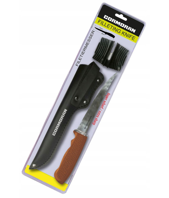 Nóż do filetowania Cormoran z ostrzałką model 3001 28cm