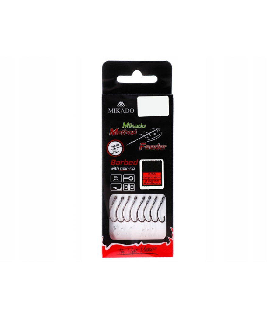 PRZYPON METHOD FEEDER Z WŁOSEM HAK 10/0,23m MIKADO