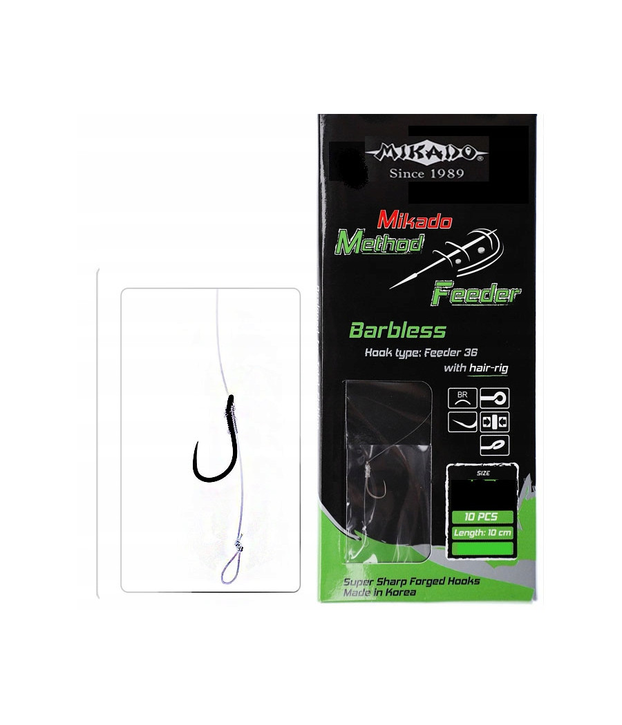 PRZYPON METHOD FEEDER WŁOS BZ HAK 18/0,18m MIKADO