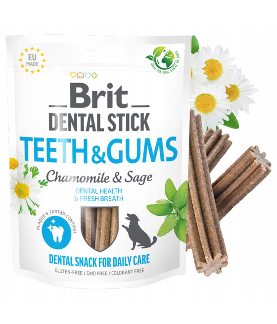 Brit Dental Stick Teeth Rumianek przysmak psa 251g