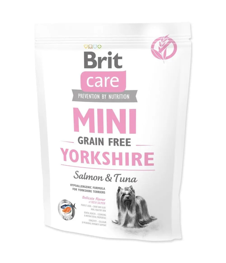 BRIT CARE MINI GRAIN-FREE hipoalergiczna formuła dla Yorkshire Terrier 0,4