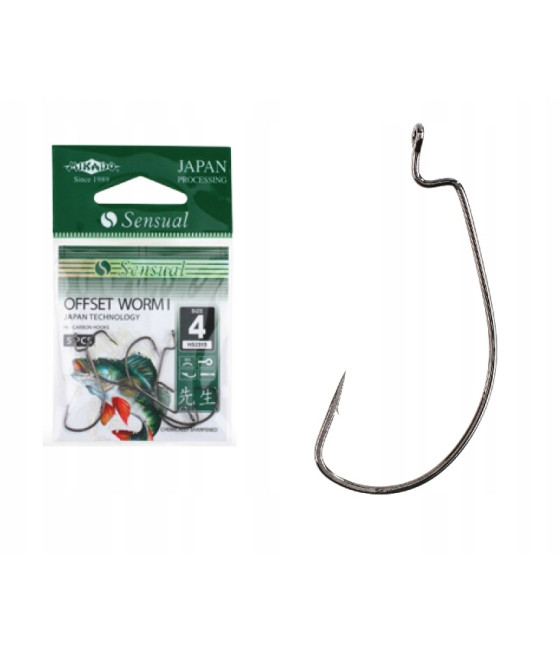 Haczyki Mikado Sensual Offset Worm I 6 BN 5szt