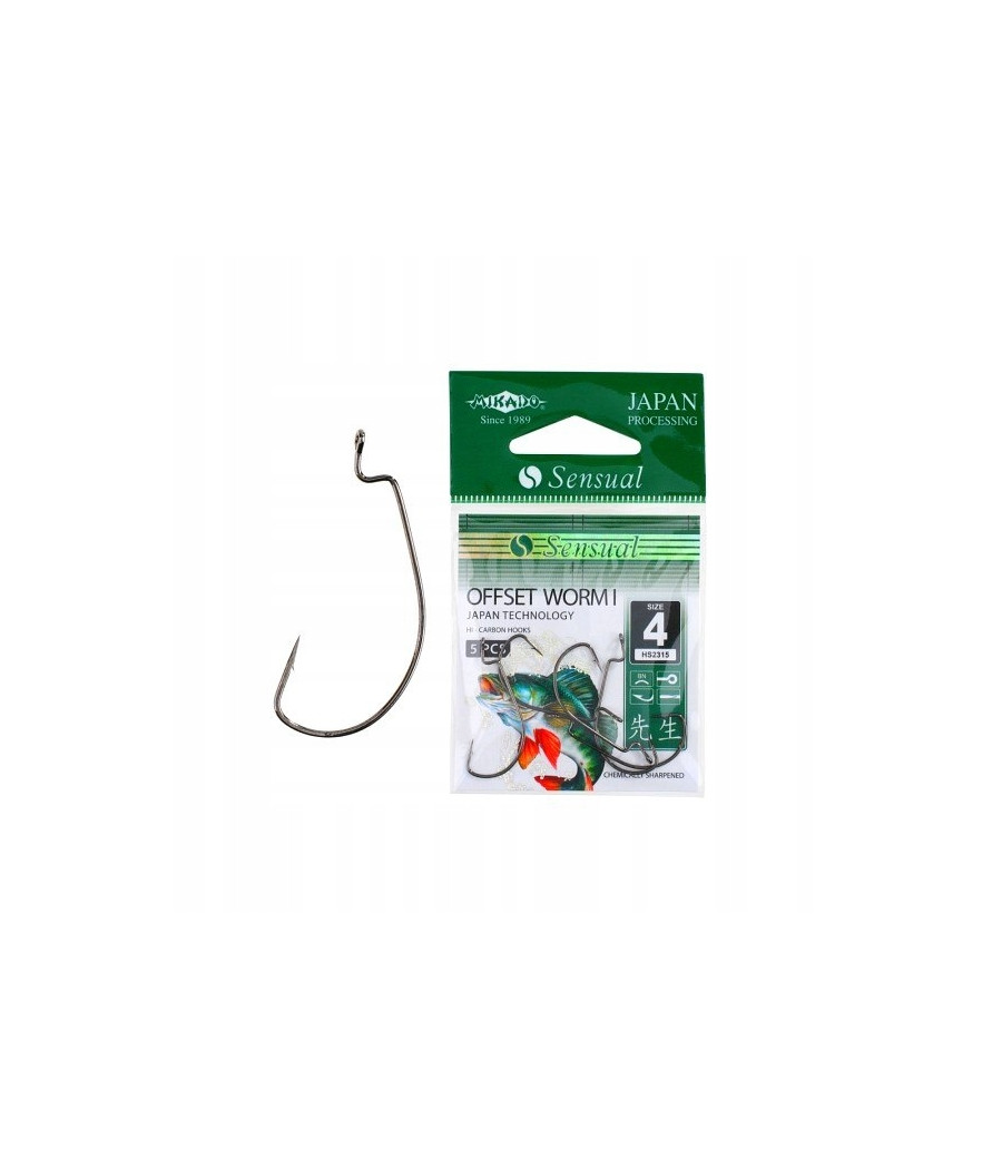 Haczyki Mikado Sensual Offset Worm I 6 BN 5szt