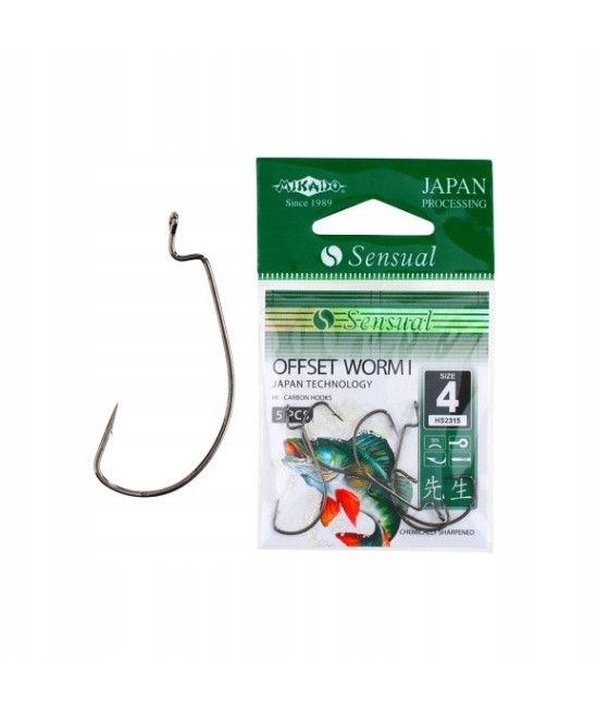 HACZYK - SENSUAL - OFFSET WORM I nr 8 BN MIKADO / 5 szt