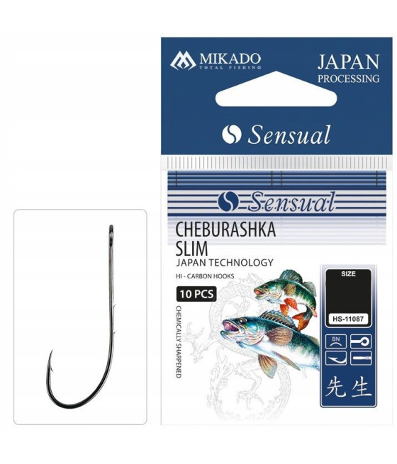 HACZYK SENSUAL CHEBURASHKA SLIM nr 1/0 BN MIKADO / 10 szt