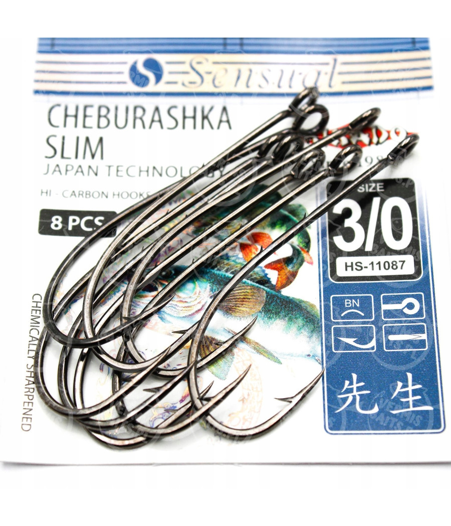 MIKADO HACZYKI SENSUAL CHEBURASHKA SLIM 3/0 / 8szt