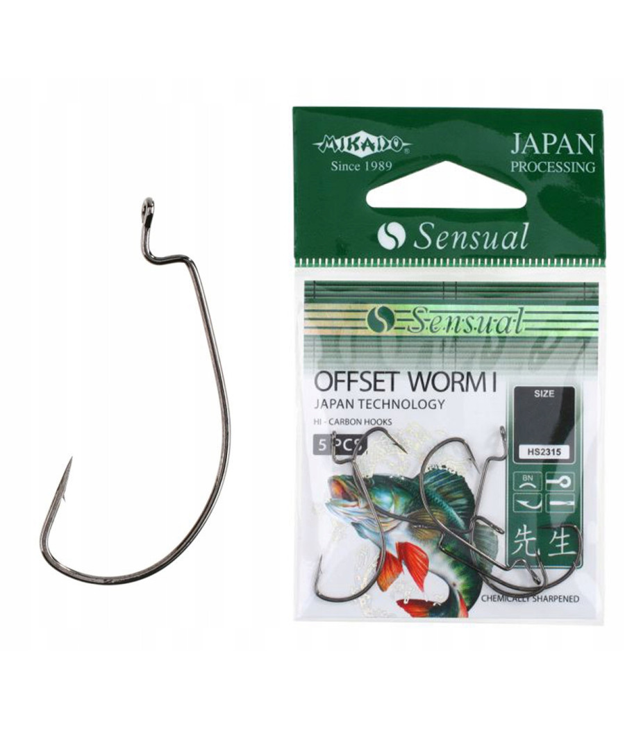 Haczyk MIKADO Sensual Offset WORM I 4/0 5szt