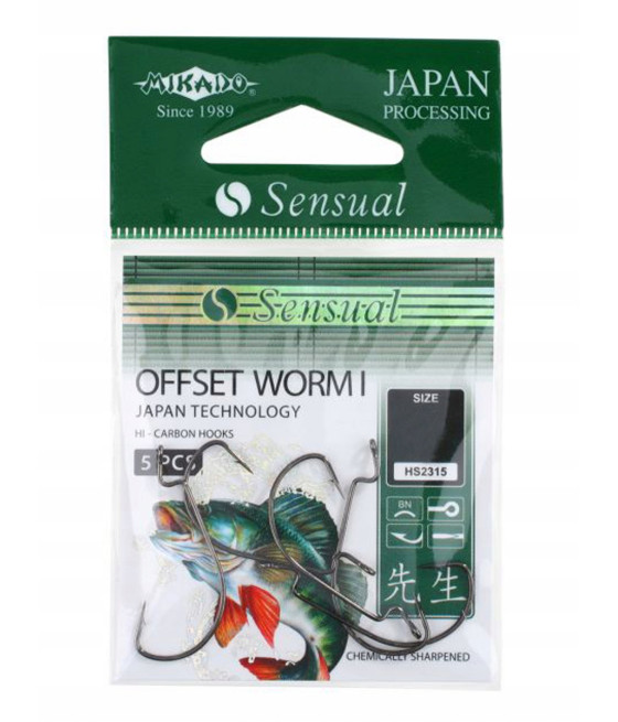 Haczyk MIKADO Sensual Offset WORM I 4/0 5szt