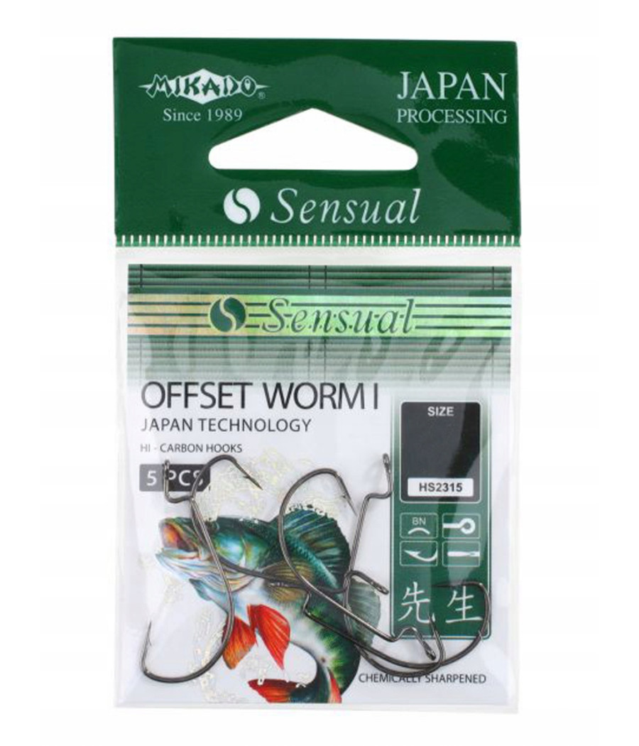 Haczyk MIKADO Sensual Offset WORM I 4/0 5szt