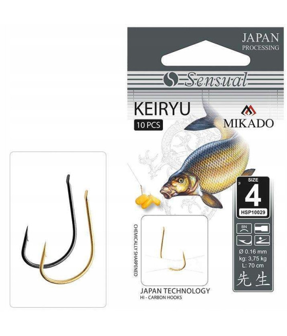 Przypon gotowy Mikado Keiyru Hak Nr 4 0.18mm / 10 szt