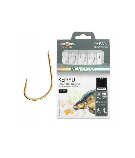 Przypon gotowy Mikado Keiyru Hak Nr 4 0.18mm / 10 szt