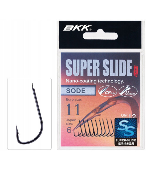 Haczyk BKK Sode-CP U-Spade SS Hak Nr 15 / 12 szt