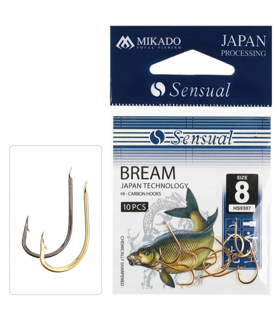 HACZYK NA LESZCZA SENSUAL - BREAM Nr 8 BN - torebka 10szt. MIKADO